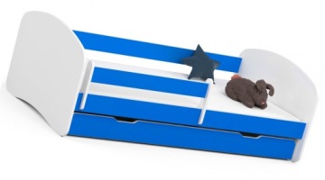 ŁÓŻKO DZIECIĘCE Z SZUFLADĄ 160X80 CM Z MATERACEM