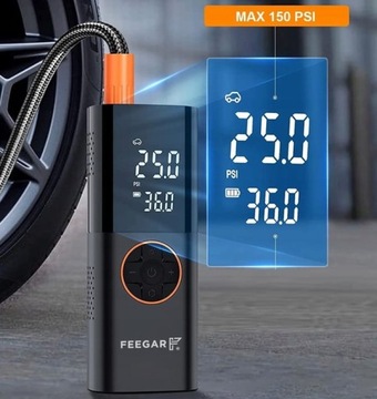 Электрический велосипедный насос Feegar, компрессор 12 В