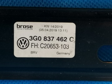 VW PASSAT B8 ALLTRACK 2019R 2.0TDI ZVEDÁK OKNO PRAVÝ PŘEDNÍ 3G0837462C