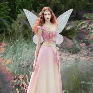 Крылья феи, бабочка, косплей эльфа, маскировка + палочка