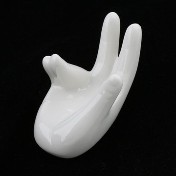 1 Set 12 Holes Ceramic Ocarina Vessel Xun w/ Hand Shaped Stand