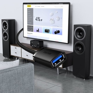 Удлинительный кабель Baseus USB 3.0 5 Гбит/с, 2 м