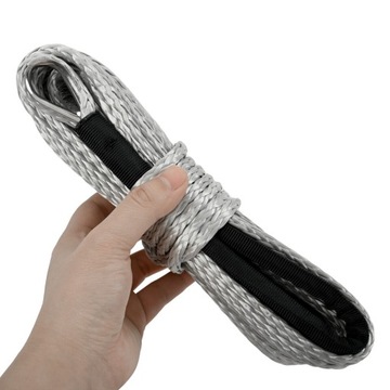 СИНТЕТИЧЕСКАЯ ВЕРЕВКА ДЛЯ ЛЕБЕДКИ, 6 мм, 15 м, ОПЛЕТКА, СИНТЕТИЧЕСКАЯ Dyneema ATV QUAD