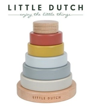Little Dutch Pure & Nature Piramida DREWNIANA