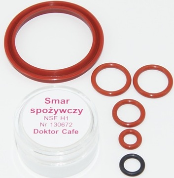 Nowy typ uszczelki wargowa + smar ekspres Saeco Xsmall Syntia SUP HD RI SM