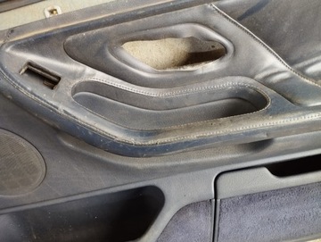 BOCZKI SKÓRA BMW E38 GRANATOWE