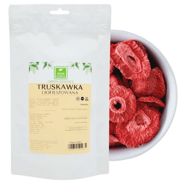 TRUSKAWKI Liofilizowane Truskawka LIO plastry 20g Żywność Liofilizowana