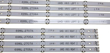 LISTWY LED LG 49UH603V 49LH570V 49UH6107 49UH6507