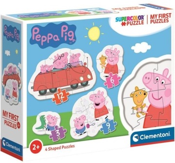 MOJE PIERWSZE PUZZLE ŚWINKA PEPPA 3/6/9/12 el.