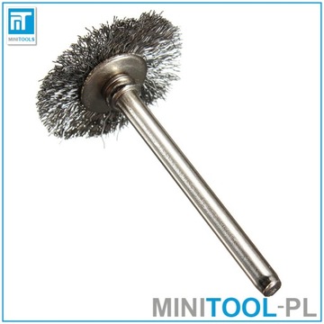 Стальная щетка 22 мм, 10 шт, с тонкой щетиной.