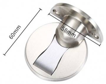 ODBOJNIK MAGNETYCZNY STOPER DO DRZWI SREBRNY MOCNY