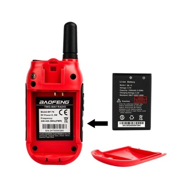 ДОРОЖКА 2xРАЦИЯ ДЛЯ ДЕТЕЙ BAOFENG BF-T6 PMR ŁKI TOKI PANDA