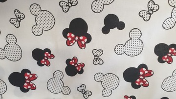 Tkanina bawełna 100% myszka miki Minnie mini 05m