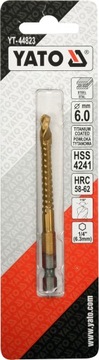 WIERTŁO FREZ DO METALU 6,0MM HSS-TiN HEX
