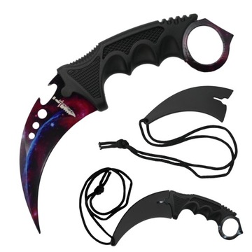 NÓŻ KARAMBIT TRENINGOWY CS:GO COUNTER STRIKE CS2 WZORY GALAXY GALAKTYKA NOZ
