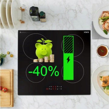 Vivax BH-02MIN BOOSTER 230/400W 2+3 встраиваемая индукционная варочная панель 2 конфорки