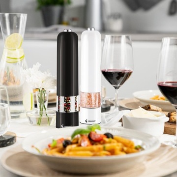 ЭЛЕКТРИЧЕСКАЯ МЕЛЬНИЦА ДЛЯ ПЕРЦА И СОЛИ СО СВЕТОДИОДНОЙ ПОДСВЕТКОЙ, НАБОР 2 ШТ.