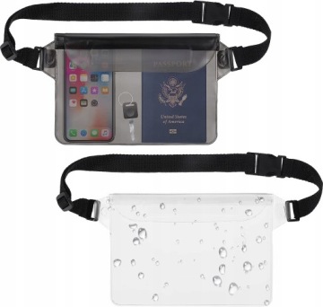 WODOSZCZELNA TORBA NERKA NA PLAŻE WAKACJE 2 SZTUKI