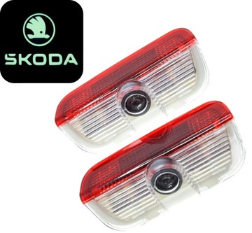 LED Logo Projector Škoda Superb 2 3 3T 3V Super B