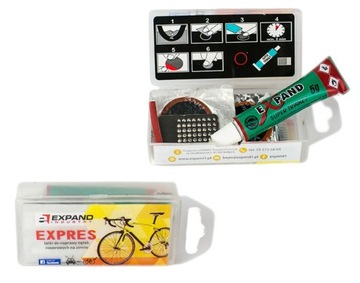 Набор патчей, ремкомплект для ремонта камер велосипеда EXPAND, 9 шт.
