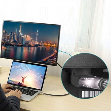 Угловой адаптер 90° HDMI «мама» — HDMI «папа»