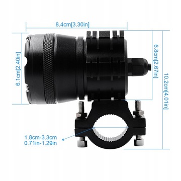 2 x ГАЛОГЕННЫЕ ЛАМПЫ ОТРАЖАТЕЛЬ V6X 6 LED CREE 60 Вт