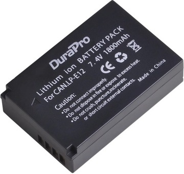 Akumulator Bateria LP-E12 do CANON EOS 100D M10 M50 M100 M200 SX70 -1800mAh