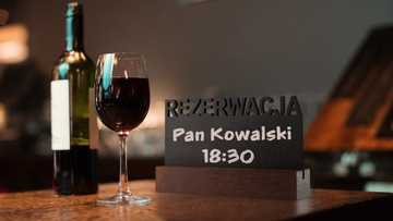 Черная меловая доска RESERVATION, набор из 4 шт.