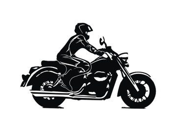 Naklejka na auto MOTOR Chopper Motocyklista 15cm