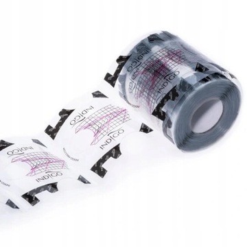 Прозрачные шаблоны для наращивания ногтей цвета индиго — 100 шт.