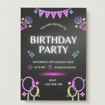 ZAPROSZENIE dowolna okazja + elegancka koperta