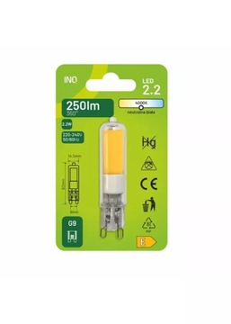 ŻARÓWKA LED G9 230V 2,2W = 25W NW 4000K 250Lm