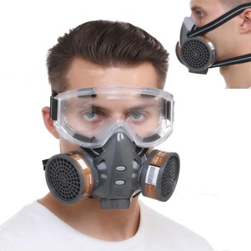 PEŁNOTWARZOWA MASKA 8201 Z FILTRA PRZECIWPYŁOWA FILTRAMI KASETOWYMI