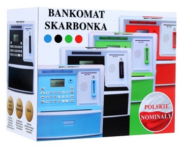 БАБАНКОМАТ-КОПИЛКА ДЛЯ КАРТЫ ПОЛЬСКИХ МОНЕТ