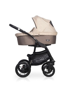 RIKO BASIC BELLA ДЕТСКАЯ КОЛЯСКА 2В1 — ЦВЕТ 06 ПЕСОЧНЫЙ С АДАПТЕРАМИ MC