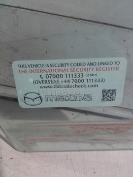 MAZDA 2 DJ FACELIFT SKLO (OKNO) DVEŘE PRAVÝ PŘEDNÍ 20-