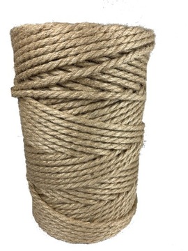 Linka lina jutowa 10 mm, drapak, żeglarska, 100 m, BEZZAPACHOWA, PREMIUM!!!