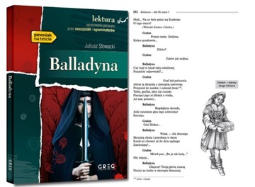 Lektura Balladyna z opracowaniem + streszczeniem GREG Słowacki