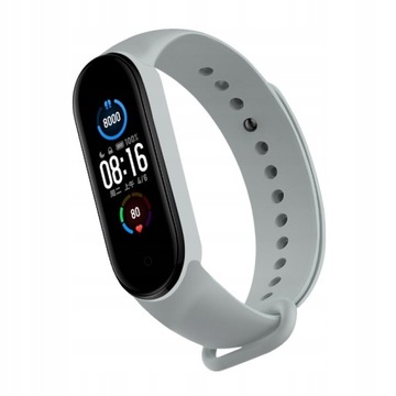 OPASKA DO XIAOMI MI BAND 5 6 7 PASEK BRANSOLETKA ZAMIENNA JASNOSZARA KOLORY