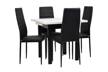 Mały kwadratowy stół 80x80/110 i 4 krzesła