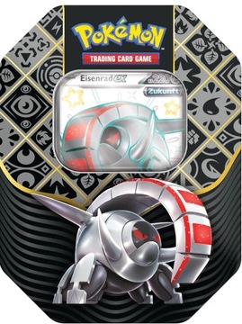Pokémon TCG: Paldean Fates Tin 4-boosterf Iron Treads (DE)