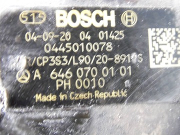 MERCEDES W211 280 CDI ČERPADLO VSTŘIKOVAČE 6460700101