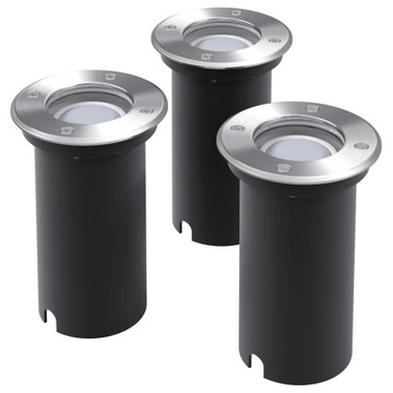 Zestaw 3 lamp LED do ogrodu - wytrzymałe, energooszczędne i łatwe w montażu