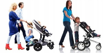 Удлинитель для коляски Lascal BuggyBoard Maxi+, красный
