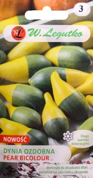 Dynia ozdobna Pear Bicolour nasiona 1g
