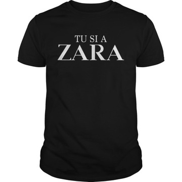 KOSZULKA Tu si a Zara Cotton print Unisex cotton T shirt
