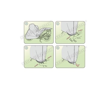 Чехол на мотоцикл, длина 215-240 см Basic Garage