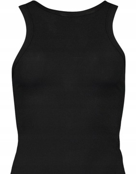 BOOHOO TOP DAMSKI CZARNY DOPASOWANY BASIC 38 M AAO