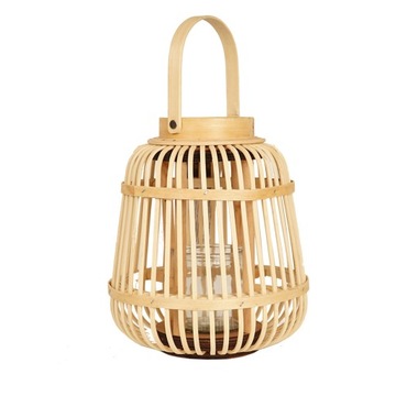 Lampion bambusowy naturalny 19x24cm