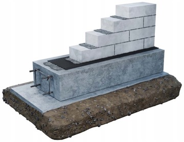 ГОРИЗОНТАЛЬНАЯ ИЗОЛЯЦИЯ СТЕН ФУНДАМЕНТ ФУНДАМЕНТ ПЛЕНОЧНЫЙ ФУНДАМЕНТ 1мм 30см 30м